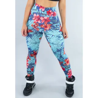 Legging Fitness Estampada Suplex Saia Cintura Alta - Mvb Modas - Rosa