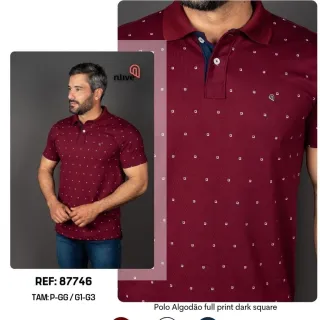 Sortidas Camisa Polo Algodão Premium Masculina - Ótima Qualidade - G2