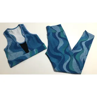 Conjunto Fitness Legging e Top Cropped Suplex - Kit 2 - Único