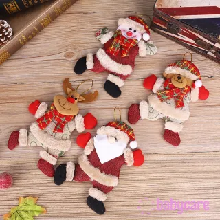 Decoração Natalina: Conjunto de 5 Ornamentos Papai Noel/Snowman - 4