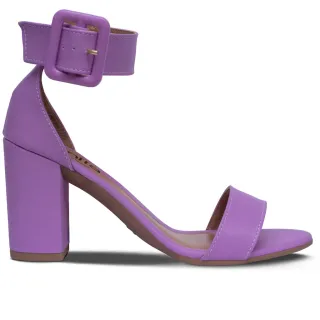 Confortável Sandália Feminina Salto Grosso - Promoção Raryel - Off White