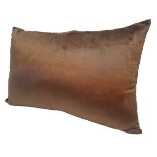 Travesseiro Aveludado Tipo Almofada 45 x 70 Com Zíper - Toque Molhado - AMARELO OCRE AVELUDADO