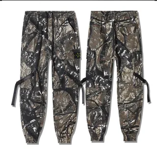 Calça Cargo Masculina Multi-pocket Camuflagem Casual - A