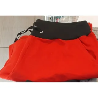 Bermuda de Frio Masculina em Moletom Moleton para Academia - Cinza Listras Fina Preta