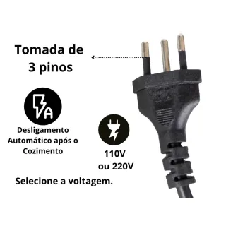 Fritadeira Elétrica Air Fryer ARF 1205 Amvox - Capacidade de 4,5 Litros e Sem Óleo - Preto