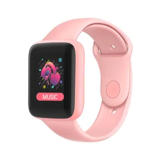 Smartwatch Rastreador de Frequência ASAZQ Y68/D20 para iOS/Android - Dourado Pink