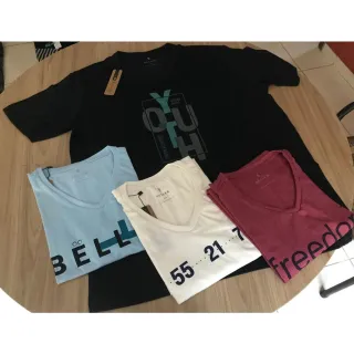 Preço Barato Kit 5 Camisas LD Com Leve Defeitos (P ao GG) - GG