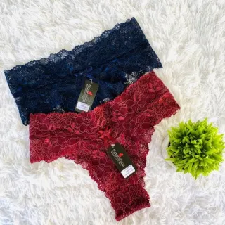 Lingerie Sensual Kit 5 Calcinhas Renda Conforto Tanga - G