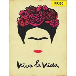 Placa 21 a 40 Frida Kahlo Decorativa - FRI30