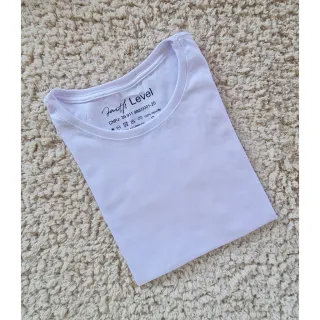 Camiseta Lisa Feminina Premium Algodão Malha Penteada Gola Redonda - Laranja