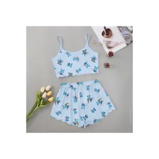 Moda verão: Pijama feminino personagens adulto - Roupa de dormir baby Doll - M15