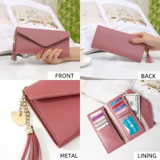 Carteira Multiuso Longa / Portátil e Estilosa para Mulheres 6177 - Hx6177 Pink