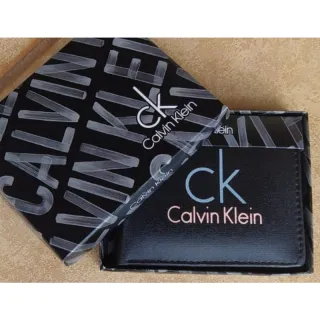 Várias marcas de carteira masculina slin com estampa sortida - Metal CK