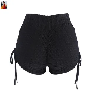 Empina Bumbum Short Brocado - Preta