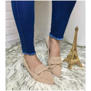 Sapato Mocassim Feminino Social Preta - Rasteirinha Sandália Casual - ABS PRETO