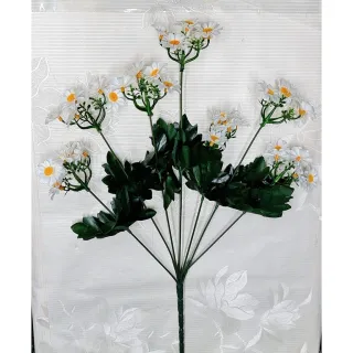 Decoração e enfeite de margaridinha artificial mini - Branco