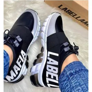 Pronta Entrega Tênis Bela Mafia Saturn Unisexx Feminino Masculino - PRETO/NUDE *Neo adds