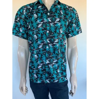 Camisa Masculina Manga Curta Estampa Floral - Compre Online na Raryel - 1
