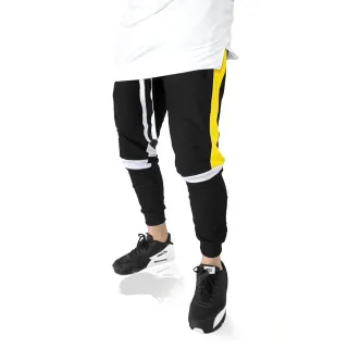 Moda Premium: Calça Jogger Swag Oversized Preta - Calça Branca faixa P/V