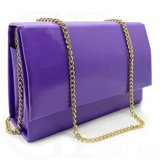 Bolsa de Mão para Festa de Casamento com Alça de Corrente - Preto Com Brilho