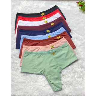 Calcinhas Conforto Fio Duplo Pala Alta Tanga Kit 3 ref 323 - Variadas