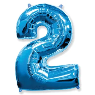 Números Metalizados Balão Azul 18 Pol - Casamento/Aniversário/Festa - 8