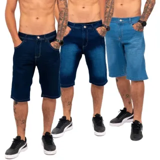 Vendas diretas da fábrica: Bermuda jeans masculinos de alta qualidade - 46