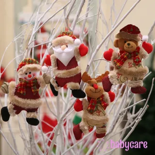 Decoração Natalina: Conjunto de 5 Ornamentos Papai Noel/Snowman - 4
