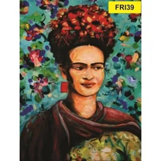Placa 21 a 40 Frida Kahlo Decorativa - FRI30