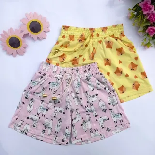 Short Estampado Feminino Infantil e Juvenil Verão - Com Bolso - sortidas