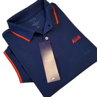 ELLUS Camisa Polo: Cores Variadas - Azul Marinho