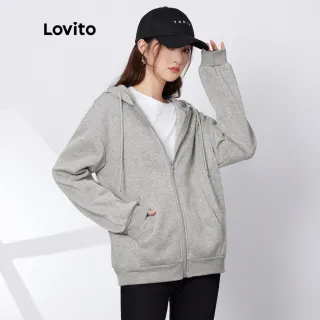 Moletom Casual Liso Com Bolso Com Zíper (Cinza) - Lovito