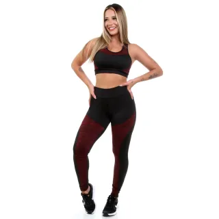 Fitness Conjunto Top C/bojo Legging Detalhe em Risca 10659/10660 - Verde