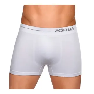 Envio Imediato! Kit com 10 Cuecas Boxer Zorba Original Masculina em Microfibra - Detalhes de Fabricação (brancas) - GG