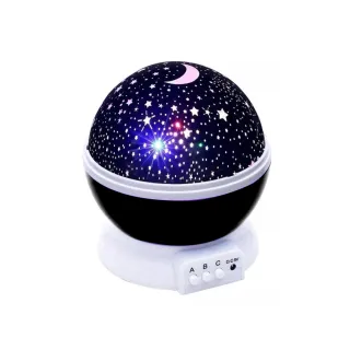 Abajur Projetor Estrela Galaxy 360º - Luminária Star Master 802 - Roxo