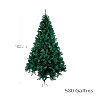 Decoração Natalina Pinheiro Dinamarca 180 cm - Verde - Único