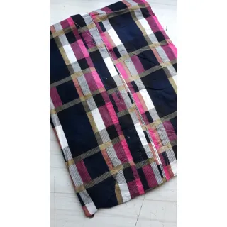 Chemise Xadrez Feminina Viscose Laço Camisão - vermelho azul escuro