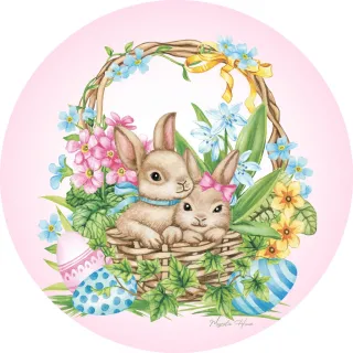 Jogo Americano Decoração Estampado Páscoa Sousplat 35cm - Coelho Bambi