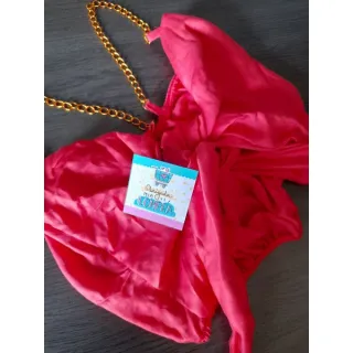 Blusa Cropped com corrente - Promoção diversas cores - Rose cetim1