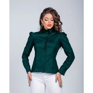 Princesa Bufante Camisa Social Feminina - Branco