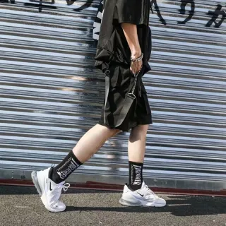 Moda Harajuku Streetwear: Shorts de Carga Techwear Japonês para Homens - Preto