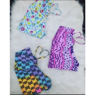 Cordão de tecido suplex Premium curto para academia - Preto