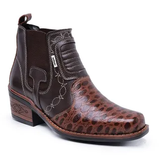 Botas Country em Couro Legítimo - Modelo 1011