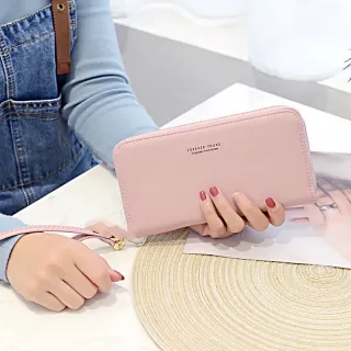 Deluxe Forever Coleção - Carteira Feminina com 2 Zíper - caqui B05