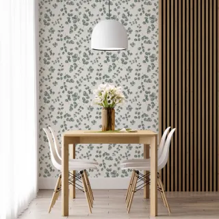 Cozinha Lavável Autocolante Verde Ornamental - Papel de Parede Adesivo 3m - Único