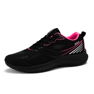 Lançamento Confortável Tênis Feminino Caminhada Leve - 409-PRETO-PINK