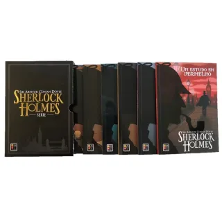 Sacola personalizada + Box Sherlock Holmes - 6 Livros - Único