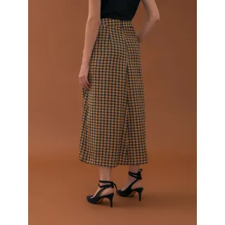 Saia longa feminina com estampa de Treliça - Amalero