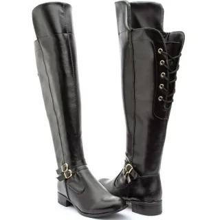 Promoção Outono Inverno: Bota Montaria Cano Alto Dona Beja! - Preto