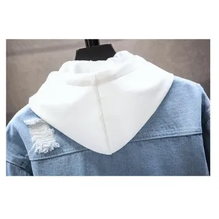 [Frete Grátis] Jaqueta Jeans Masculina de Alta Qualidade - Estoque Pronto - J07 Azul Claro